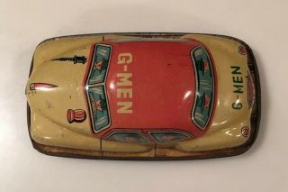 1950’s Cragstan/modern Toys G - Men Tin Friction Car—as Is—japan