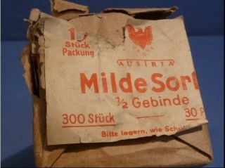 WWII Era German Pack of 10 Cigarettes,  MILDE SORTE, 7
