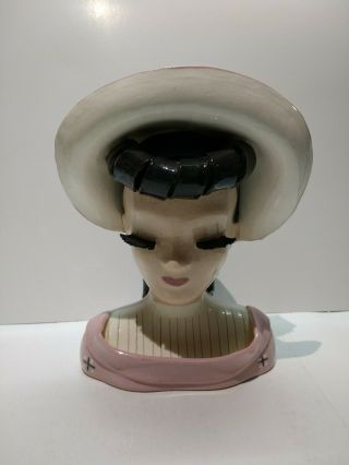 Vintage Betty Lou Nichols Head Vase Valarie 6.  25 " Rare