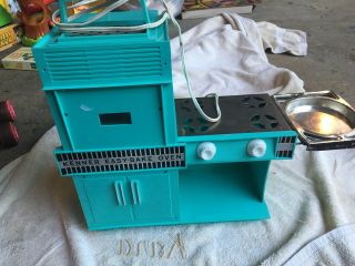 Vintage 1960s Kenner Easy Bake Oven - Turquoise Includes Pan