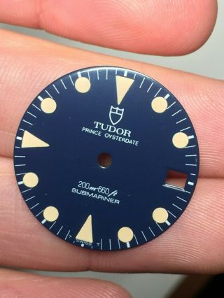 Tudor Blue Dial For 75090 Submariner Vintage Watch 1980s Buy It Now 36mm