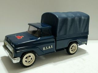 Vintage 1965 Tonka U.  S.  A.  F Pick Up Truck With Canopy Rare Toy Mound Min