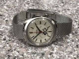 Vintage 1969 Omega Chrono Stop Ref 145.  009 Watch With Origina Dial And Band.