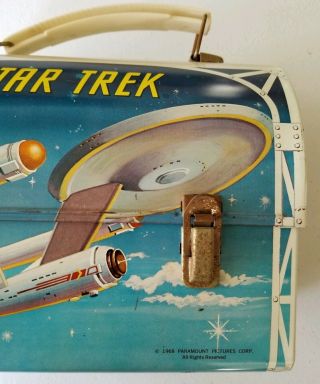 Vintage 1968 Star Trek Metal Dome Top Lunchbox Aladdin Industries USA 6