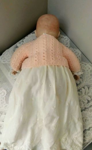 Vtg Grace S.  Putnam Bye Lo Baby Doll Bisque Head 18  Cloth Body 1920 ' s Germany 3