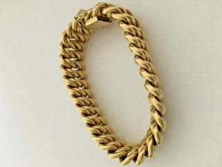 KURZ vintage 1980s 18K gold elegant high fashion bracelet 3