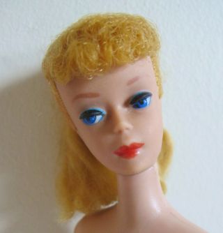 Barbie Vintage 3/4 Transition Blonde Ponytail Doll,  All No Repaint Euc