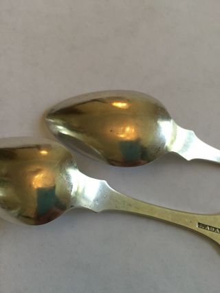 Virginia Coin Silver spoons with shell - John Adam,  Alexandria - Pre Civil War 6