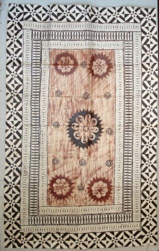 Rare Vintage Tapa,  Masi (bark Cloth) From Vatulele Island,  Fiji,  Cond