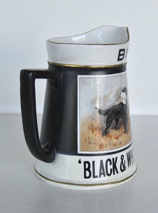 Vintage Rare Buchanan ' s Black & White Scotch Whisky Hunting Dog Jug 3