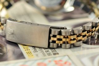 Vintage Swiss Rolex Ladies Oyster 6719 18K Gold & S.  Steel Watch 1980´s 7
