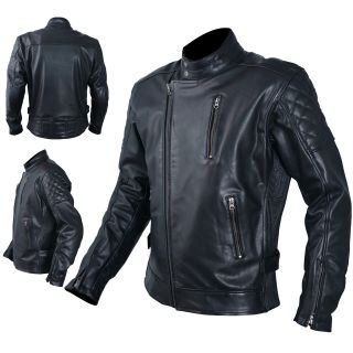 Leather Jacket Motorcycle Vintage Ce Protectors Armor Ce