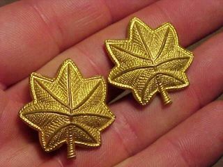 Wwii Matched Pair Major Rank Insignia - A.  E.  Co Utica Ny
