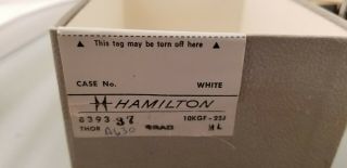 HAMILITION THOR GENTS RARE 10K W.  G.  F.  BLACK DIAL ORG BOX VERY 1960s 8