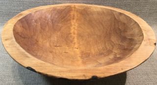 Wooden Hand Crafted Dough/ Bread/ Salad Bowl