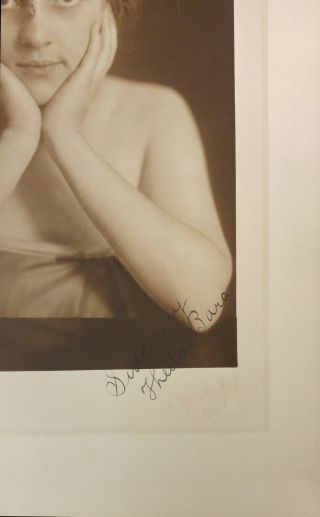 Rare Early Silent Movie Actress Hand Signed THEDA BARA Oversized Vamp 1916 3