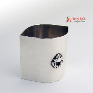 Toothpick Holder Sterling Silver Hand Made 1940