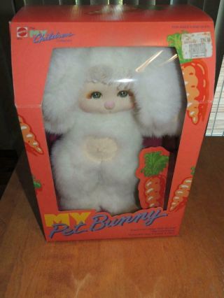 Vintage My Child Pet White Rabbit Bunny Mib Nrfb Mattel