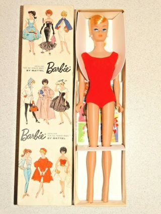 Barbie: Vintage Blonde Swirl Ponytail Barbie Doll W/box