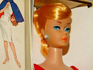 Barbie: VINTAGE Blonde SWIRL PONYTAIL BARBIE Doll w/BOX 3