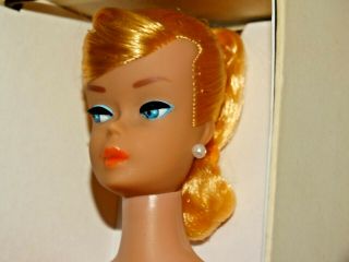 Barbie: VINTAGE Blonde SWIRL PONYTAIL BARBIE Doll w/BOX 4