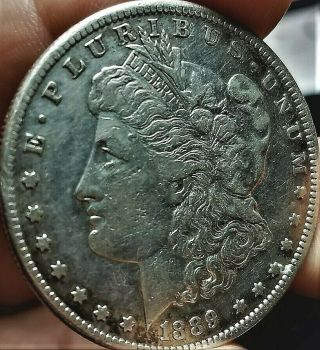 Wow: 1889 Cc Morgan Silver Dollar Rare Key Date Carson City Vf/xf