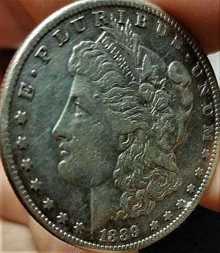 Wow: 1889 CC Morgan Silver Dollar Rare Key Date Carson City VF/XF 2