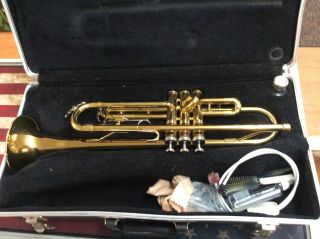 Vintage Conn 22b Trumpet W/ Mouthpiece & Case Sn 518704