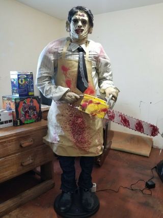 Ultra Rare Gemmy Life - Sized 2006 Leatherface Animated Halloween Animatronic Prop