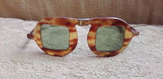 Pierre Cardin Folding Vintage Sunglasses 1960s 1970s Very Rare Squares