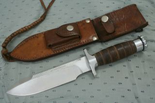 Vintage Hackman Finland Survival Knife Near To Age