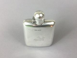 Antique Sterling Silver Hip Flask James Dixon And Son Ltd 1902