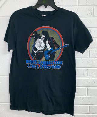 Vintage Bruce Springsteen 1980 World Tour Concert T - Shirt Medium M Boss Rare