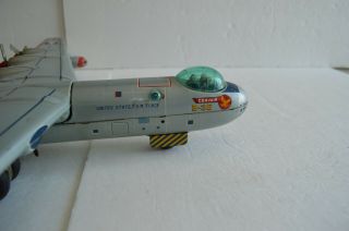 Vintage Yonezawa Japan Tin Friction Convair B - 36 Bomber in 12