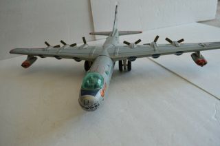 Vintage Yonezawa Japan Tin Friction Convair B - 36 Bomber in 2