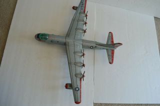 Vintage Yonezawa Japan Tin Friction Convair B - 36 Bomber in 3