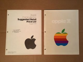 Vintage Apple Ii Brochures From 1978 - 1980
