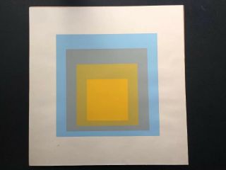 Homage To The Square Josef Albers Vintage Silkscreen Ives Sillman 1962