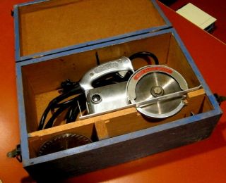 Vintage Porter Cable Model A4 Worm Drive Circular Trim Saw - Made In Usa