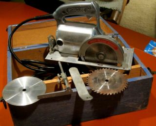 Vintage Porter Cable Model A4 Worm Drive Circular Trim Saw - Made in USA 8