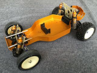 Team Associated Rc10 Gold Pan Vintage Buggy A Stamp Ae