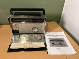 Vintage Serviced Zenith Royal 3000 - 1 Transoceanic Fm Am Lw Sw Transistor Radio