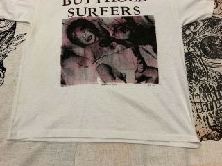Rare Vintage Butthole Surfers DON ROCK Artist Proof Double Headed Baby T - shirt 2