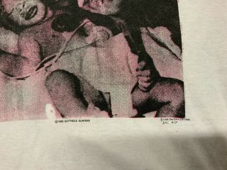 Rare Vintage Butthole Surfers DON ROCK Artist Proof Double Headed Baby T - shirt 4