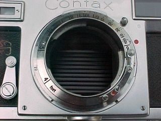 Vintage Contax IIIa R - F Camera w.  Zeiss Sonnar 50mm F/2 Exc.  Overall 5