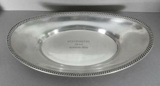 Westminster Kennel Club Dog Show Award Tray Sterling Silver Winners Dog 1942