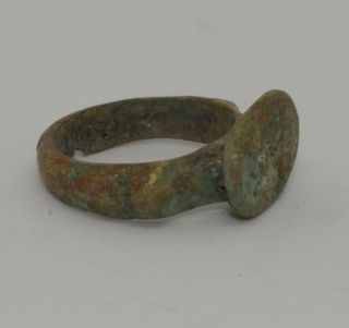 Quality Ancient Roman Greek Bronze Seal Ring - Circa 100ad - 0331
