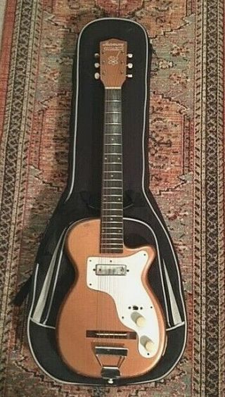 LOWEST ACTION EARLY 1950`s VINTAGE HARMONY H - 44 STRATOTONE GUITAR 100 2