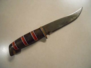 Vintage Ww2 Combat Knife Theater Made Trench Art Wwii World War Two 2 Lucite