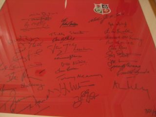 RARE British Lions 1974 Signed Framed Shirt Limited Edition 301/350 6